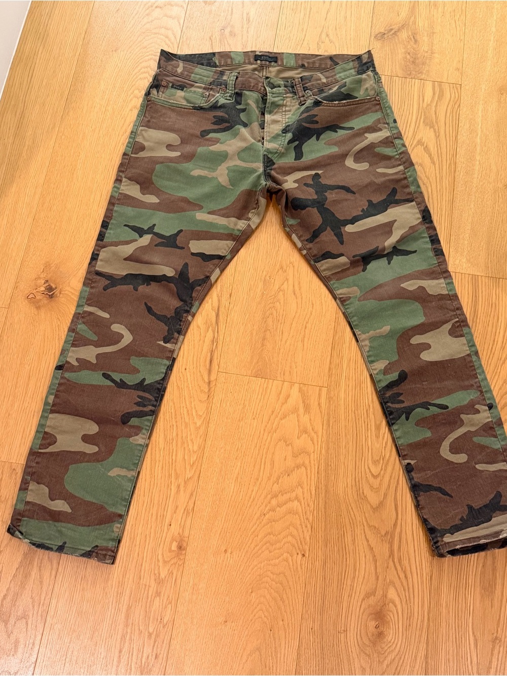 Polo by Ralph Lauren Men's Slim Straight Camo Jeans - Green/Brown